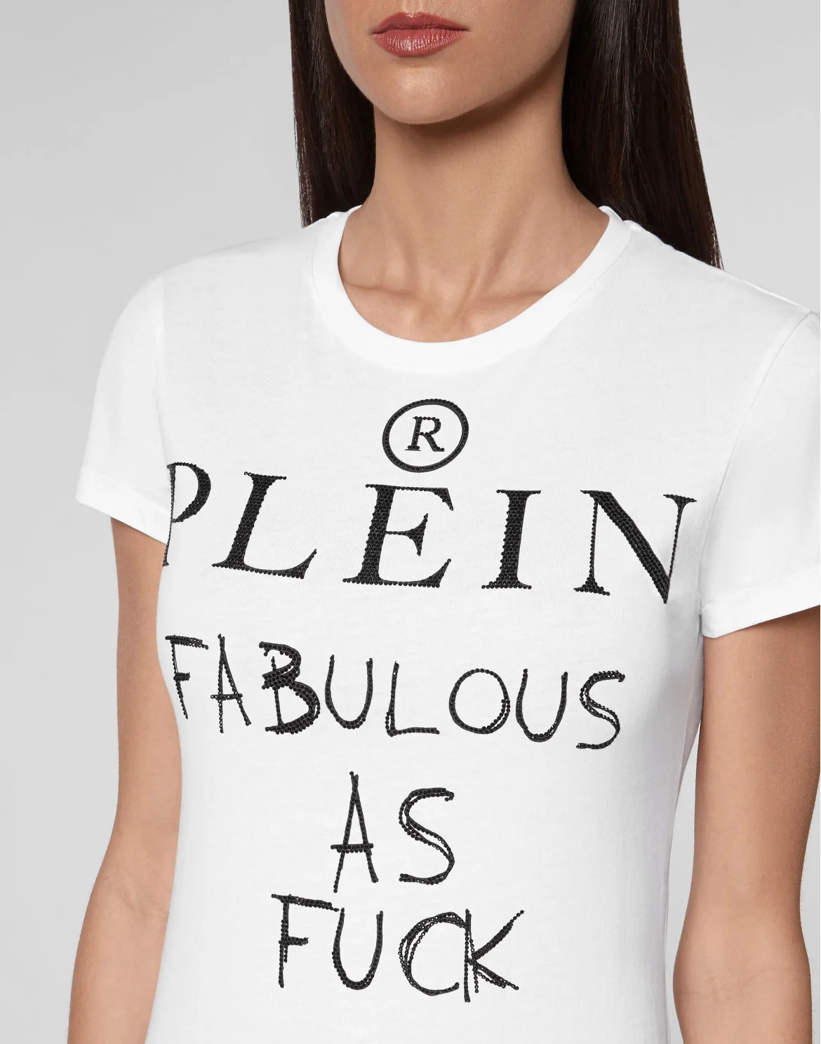 T-shirt Sexy Pure with Crystals, цвет: Белый