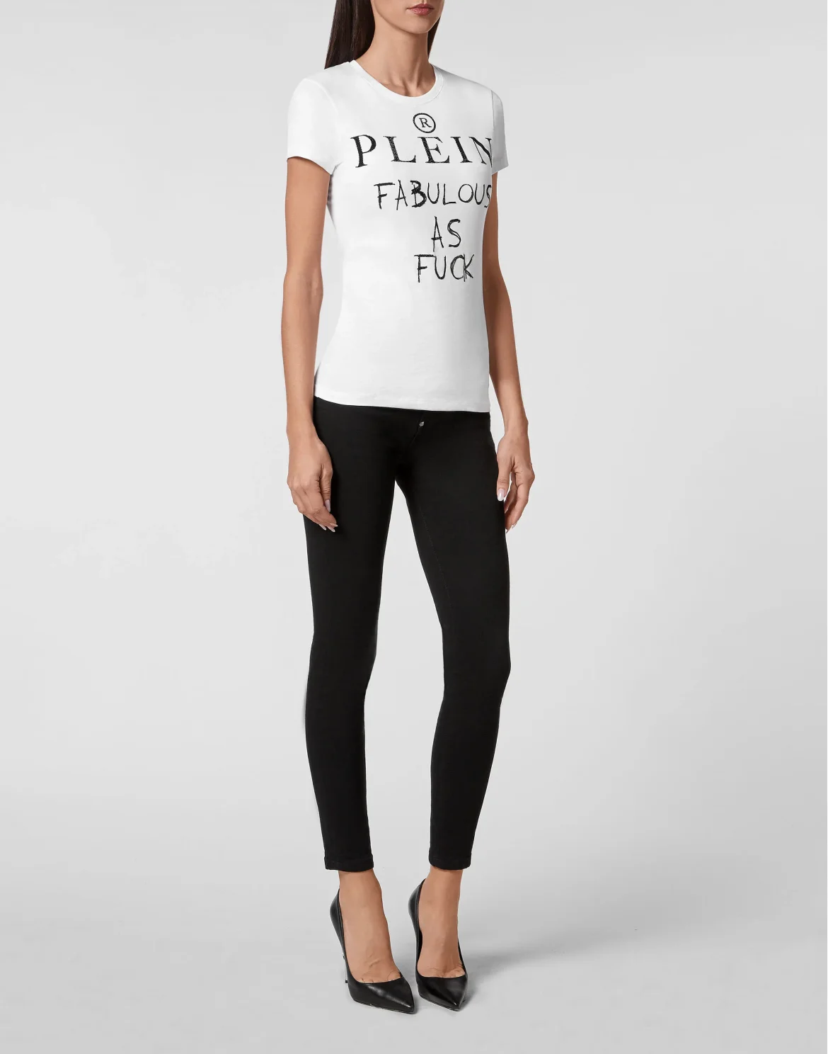 T-shirt Sexy Pure with Crystals, цвет: Белый
