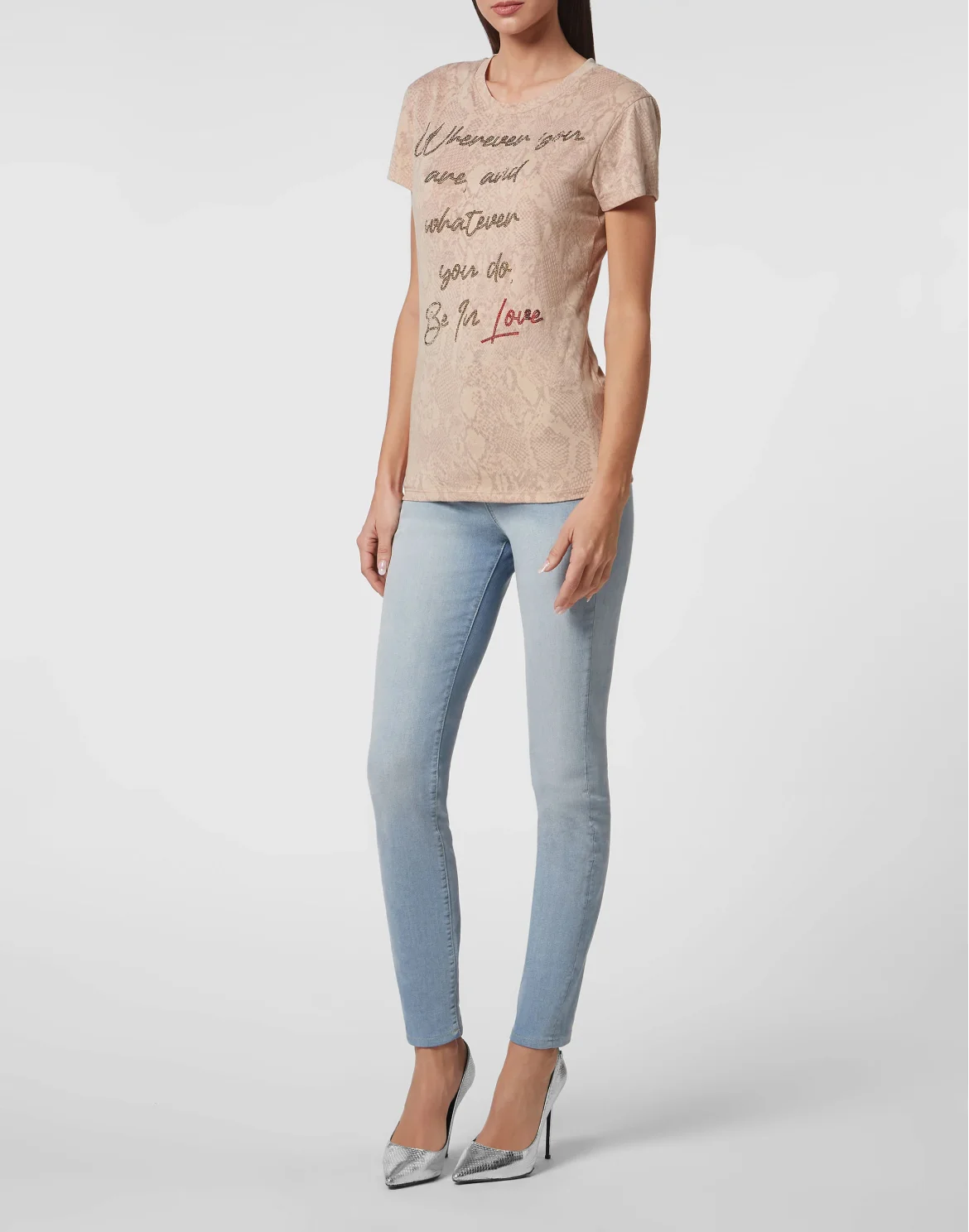 T-shirt Sexy Pure Crystal, цвет: Бежевый