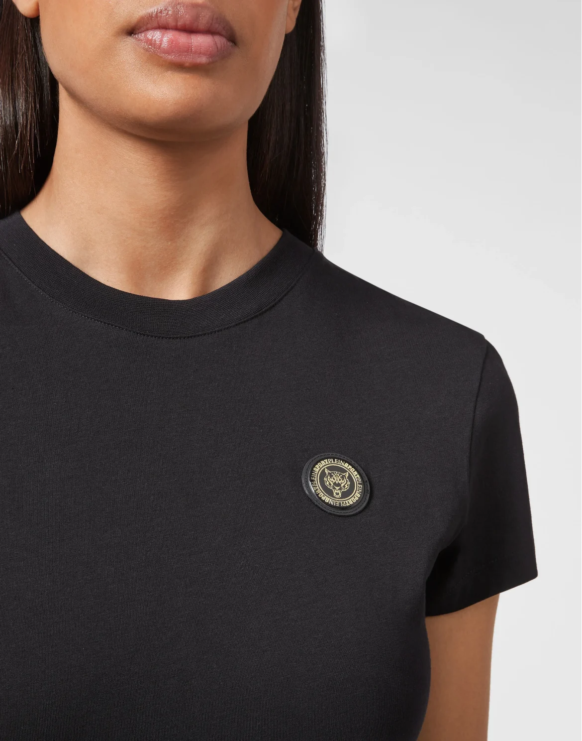 T-shirt Round Neck SS Statement, цвет: Черный