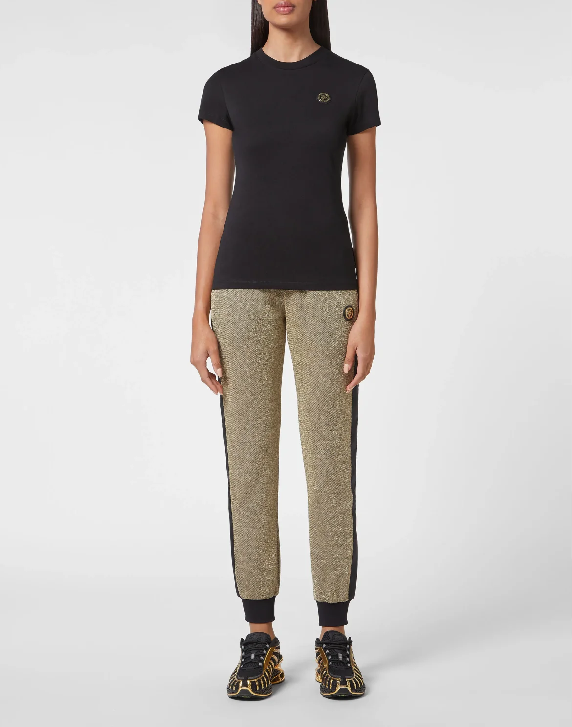 T-shirt Round Neck SS Statement, цвет: Черный