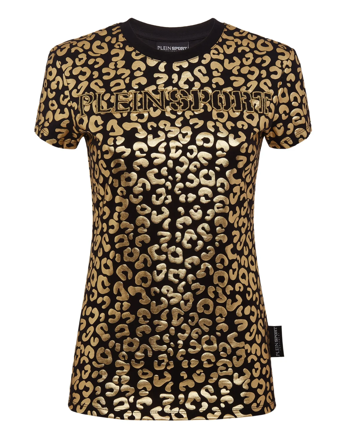 T-shirt Round Neck SS Leopard, цвет: Золотой