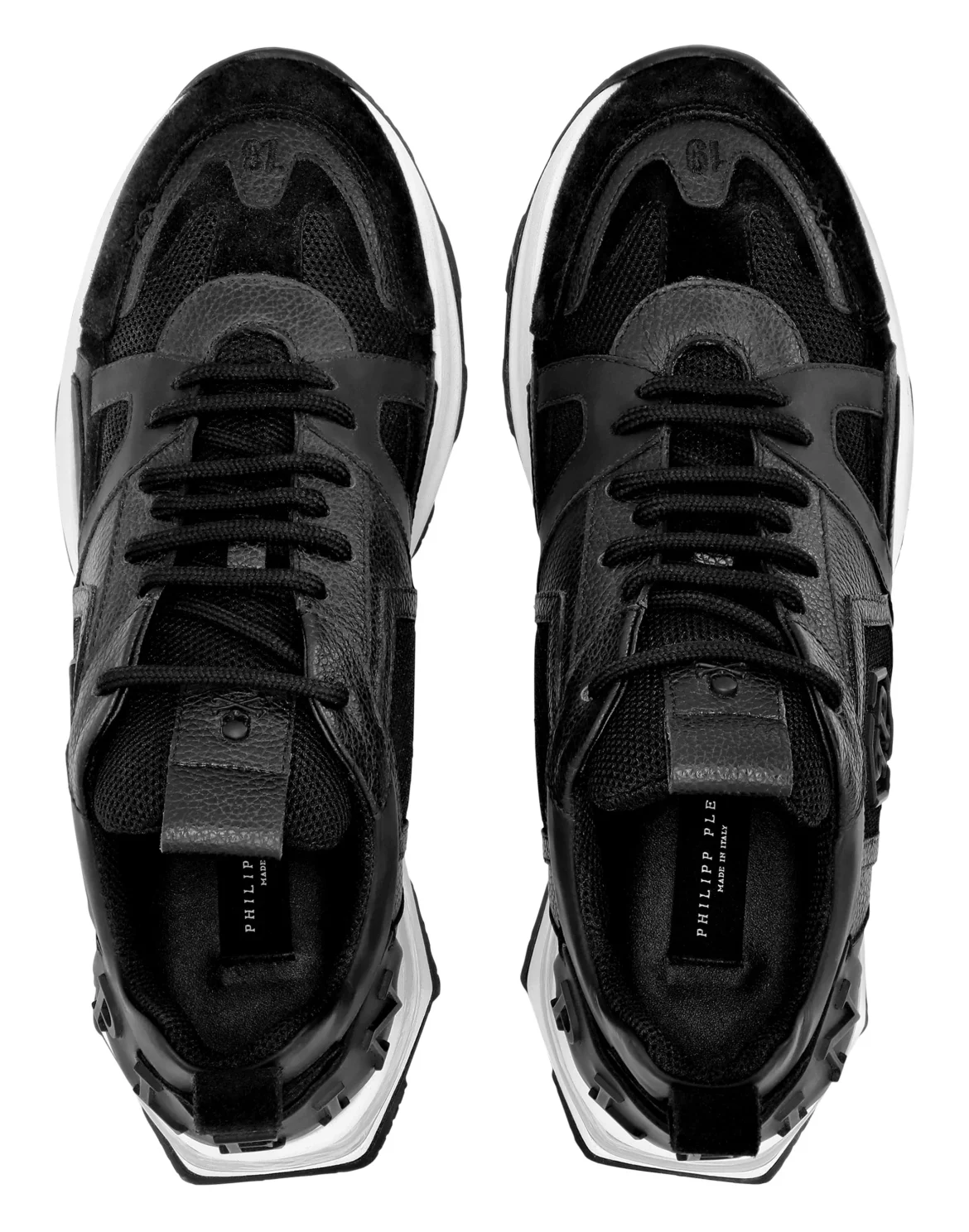 Runner mix materials Hexagon, цвет: Черный