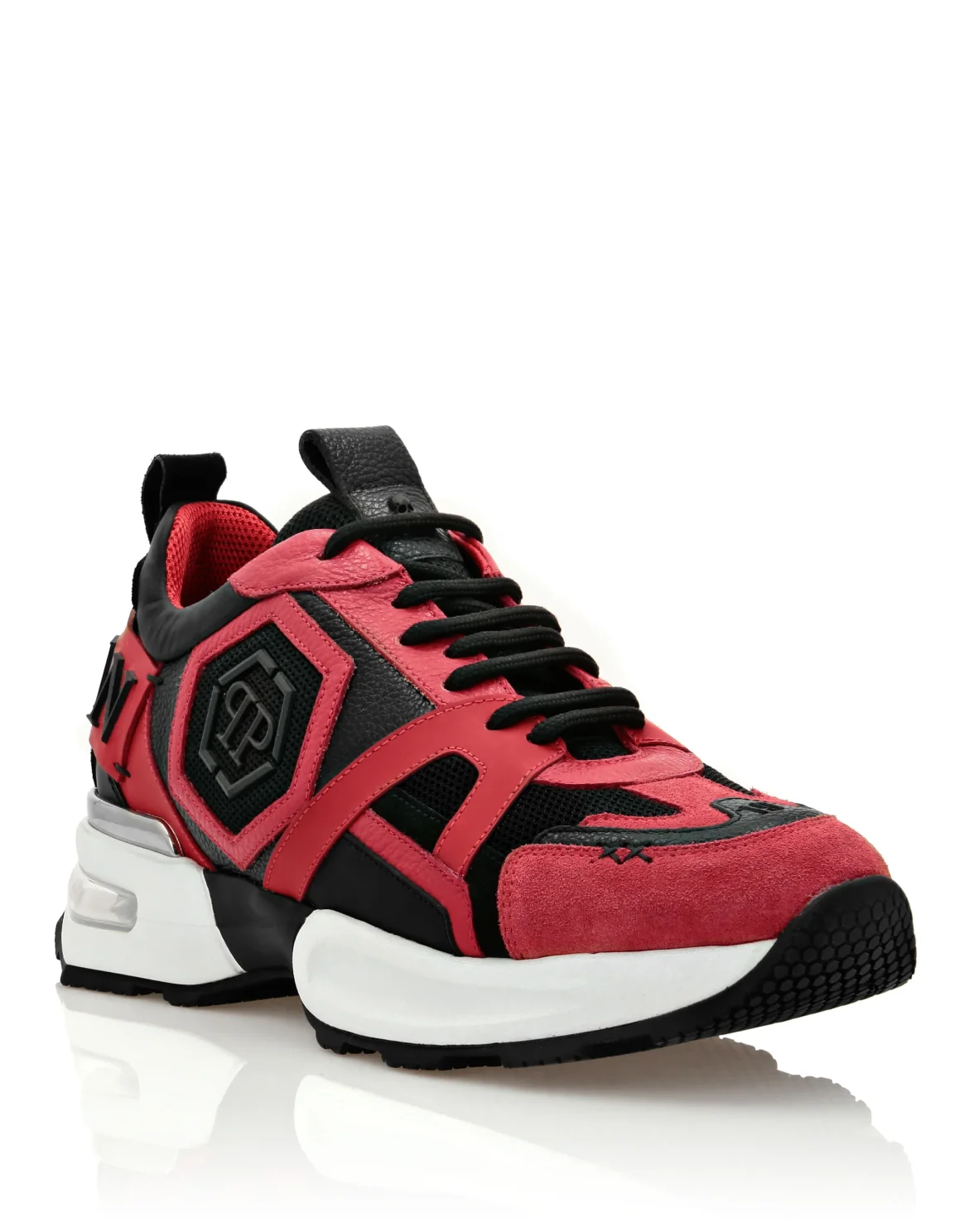 Runner mix materials Hexagon, цвет: Красный