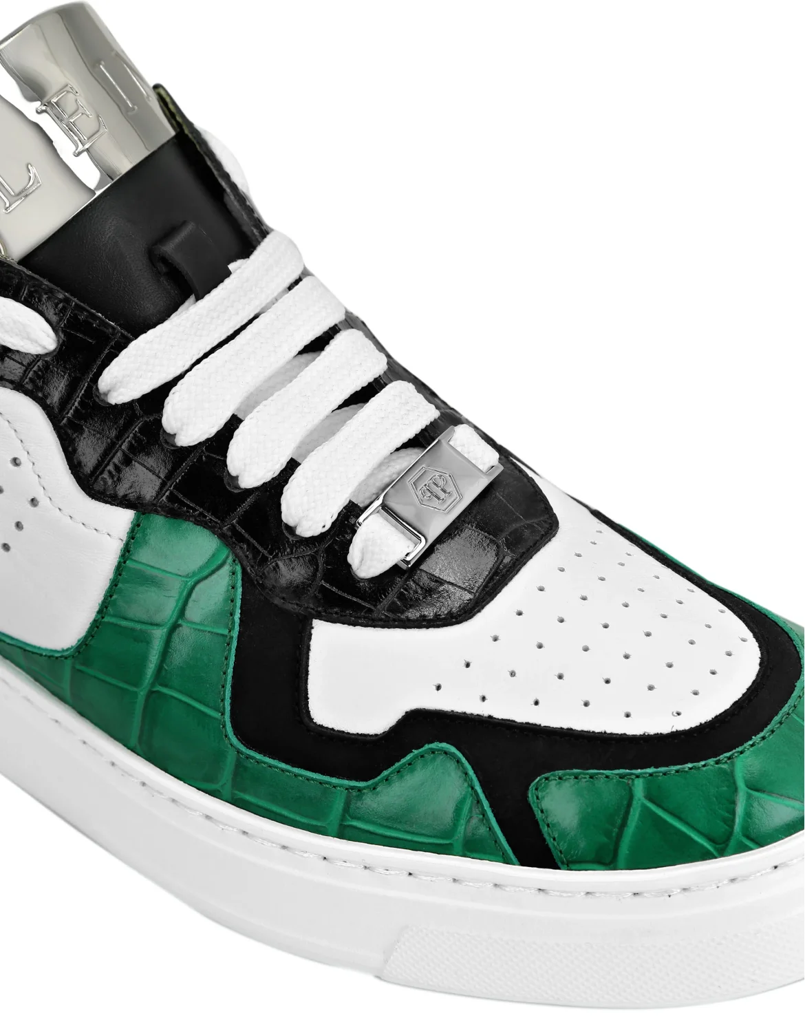 LO-TOP SNEAKERS SILVER $URFER Crocco PRINT, цвет: Зеленый