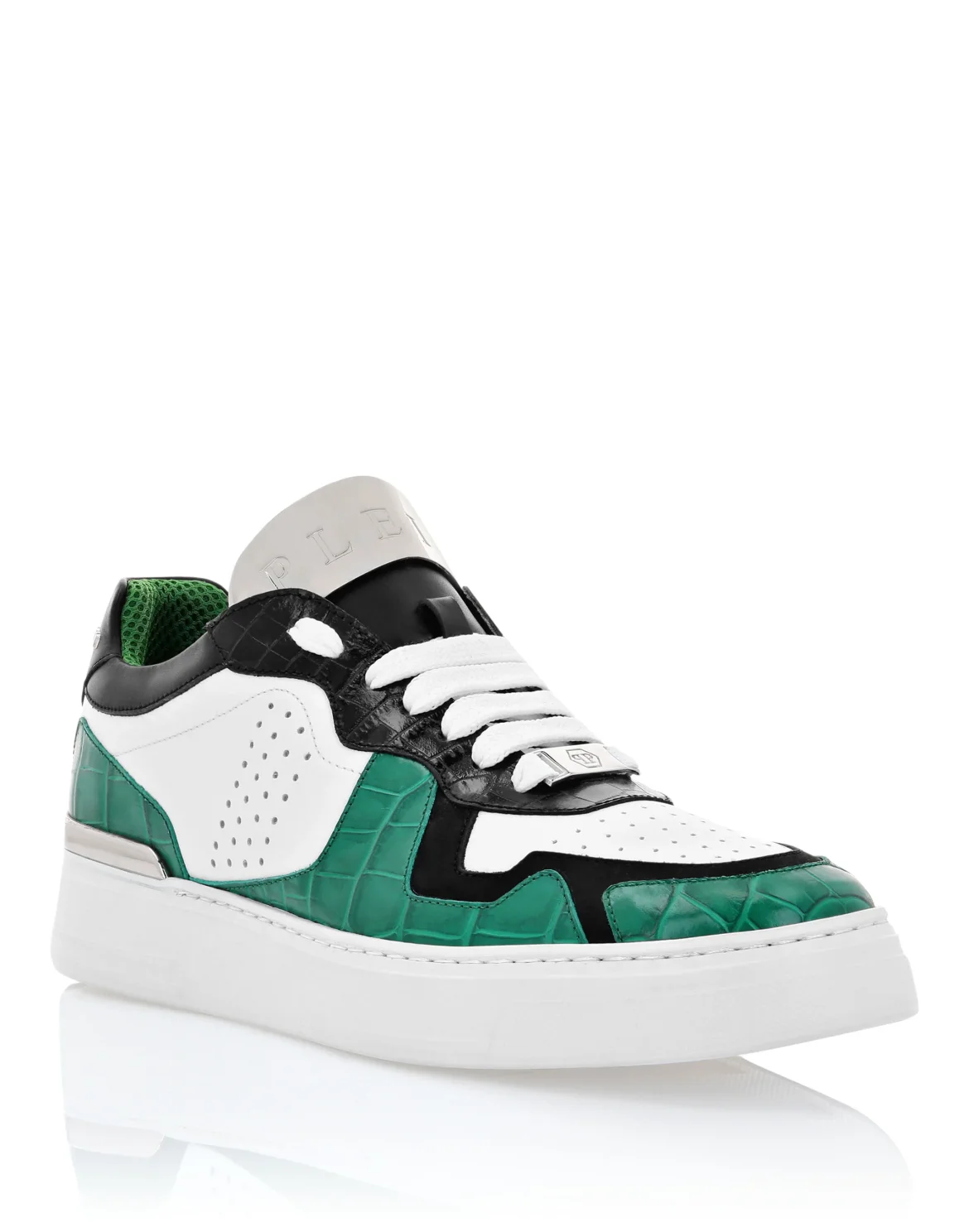 LO-TOP SNEAKERS SILVER $URFER Crocco PRINT, цвет: Зеленый