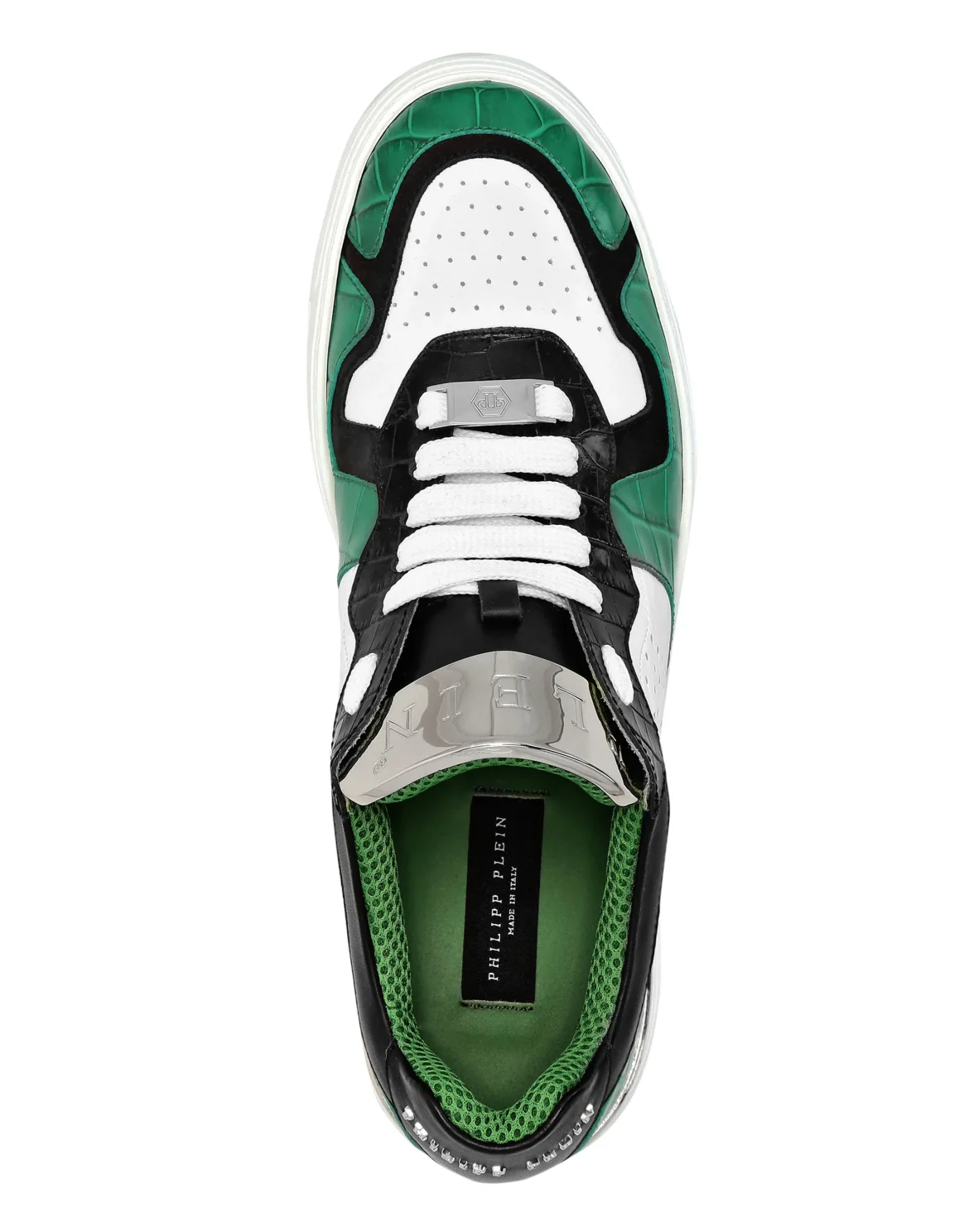 LO-TOP SNEAKERS SILVER $URFER Crocco PRINT, цвет: Зеленый