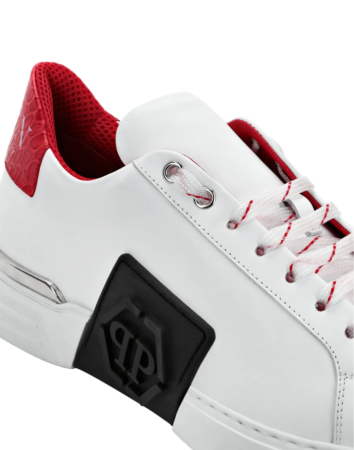 LO-TOP SNEAKERS PHANTOM KICK$ LEATHER HEXAGON, цвет: Белый