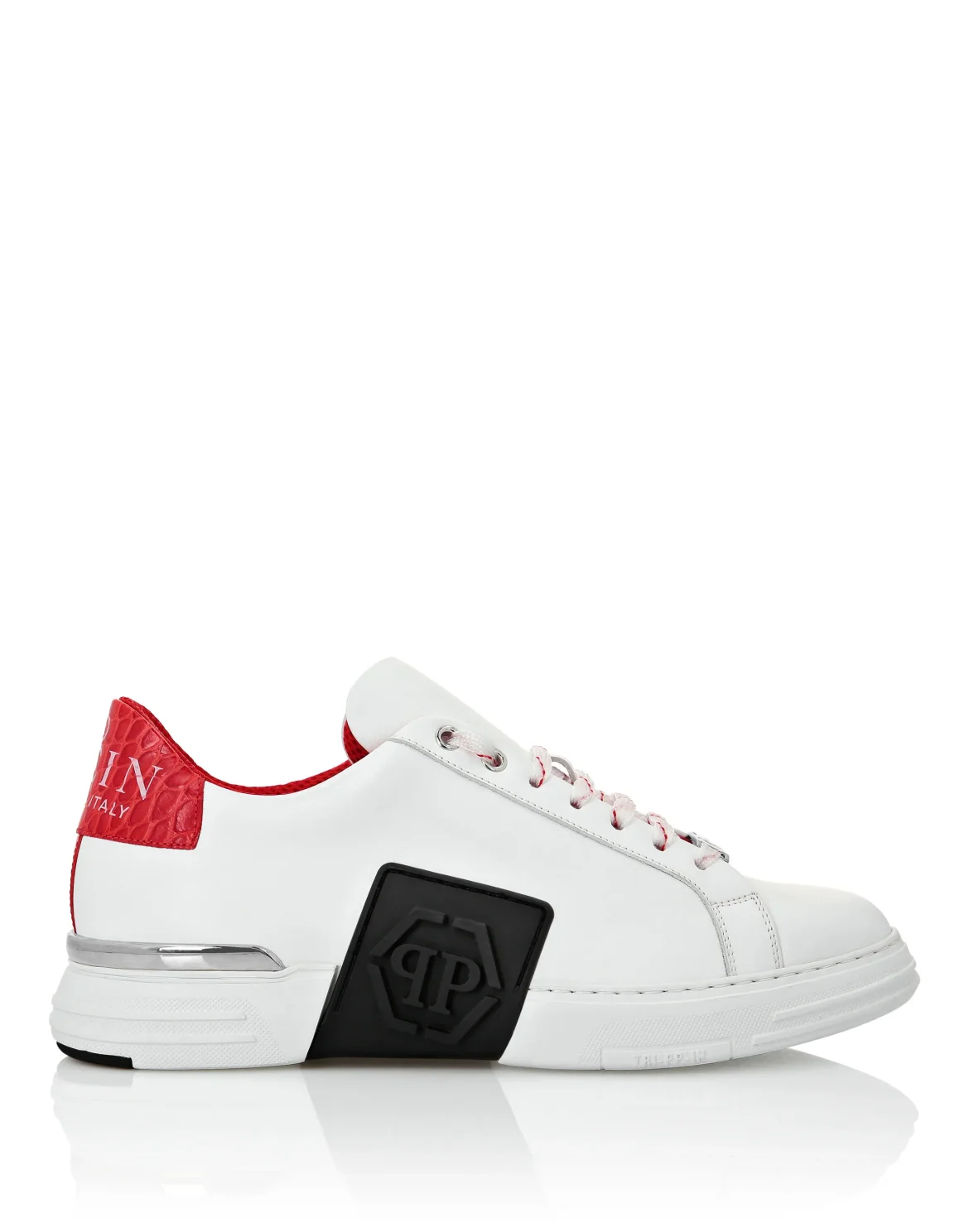 LO-TOP SNEAKERS PHANTOM KICK$ LEATHER HEXAGON, цвет: Белый