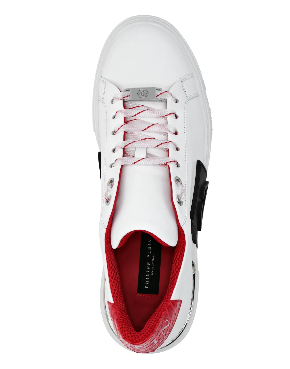 LO-TOP SNEAKERS PHANTOM KICK$ LEATHER HEXAGON, цвет: Белый