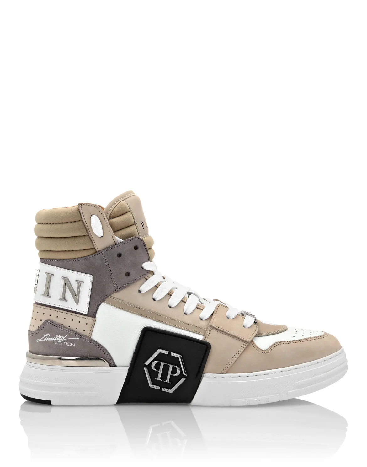 HI-TOP SNEAKERS PHANTOM KICK$ Platinum HEXAGON, цвет: Бежевый