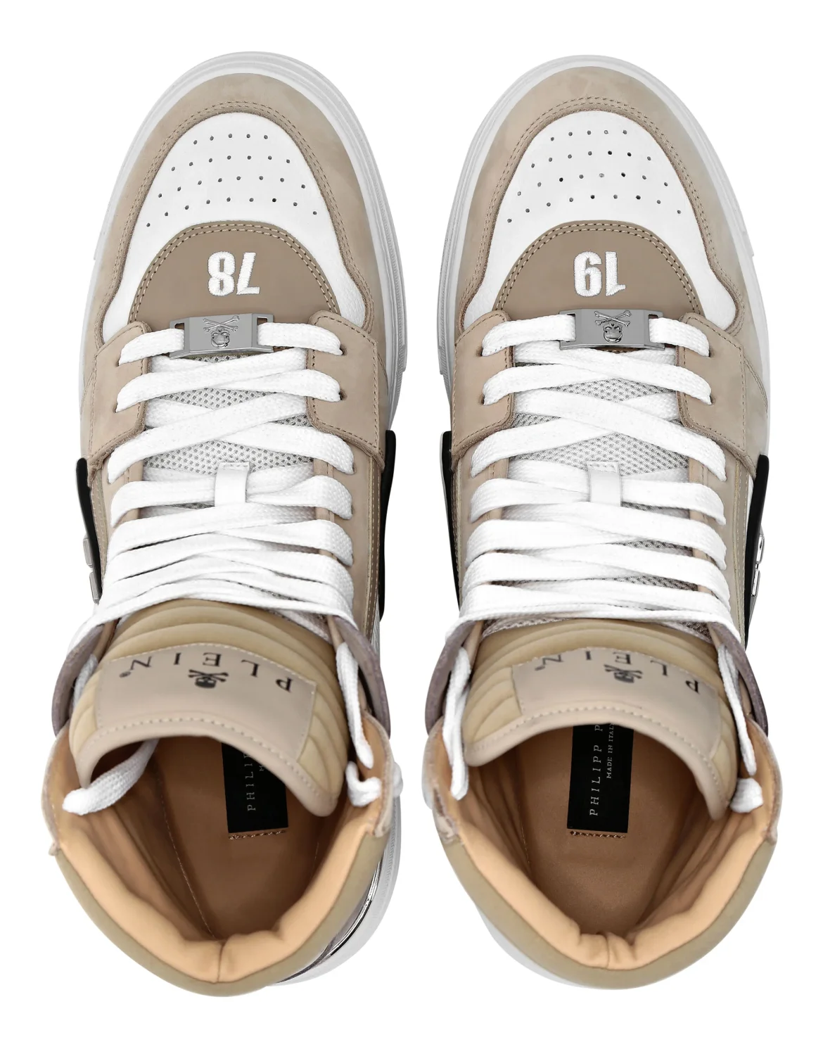 HI-TOP SNEAKERS PHANTOM KICK$ Platinum HEXAGON, цвет: Бежевый