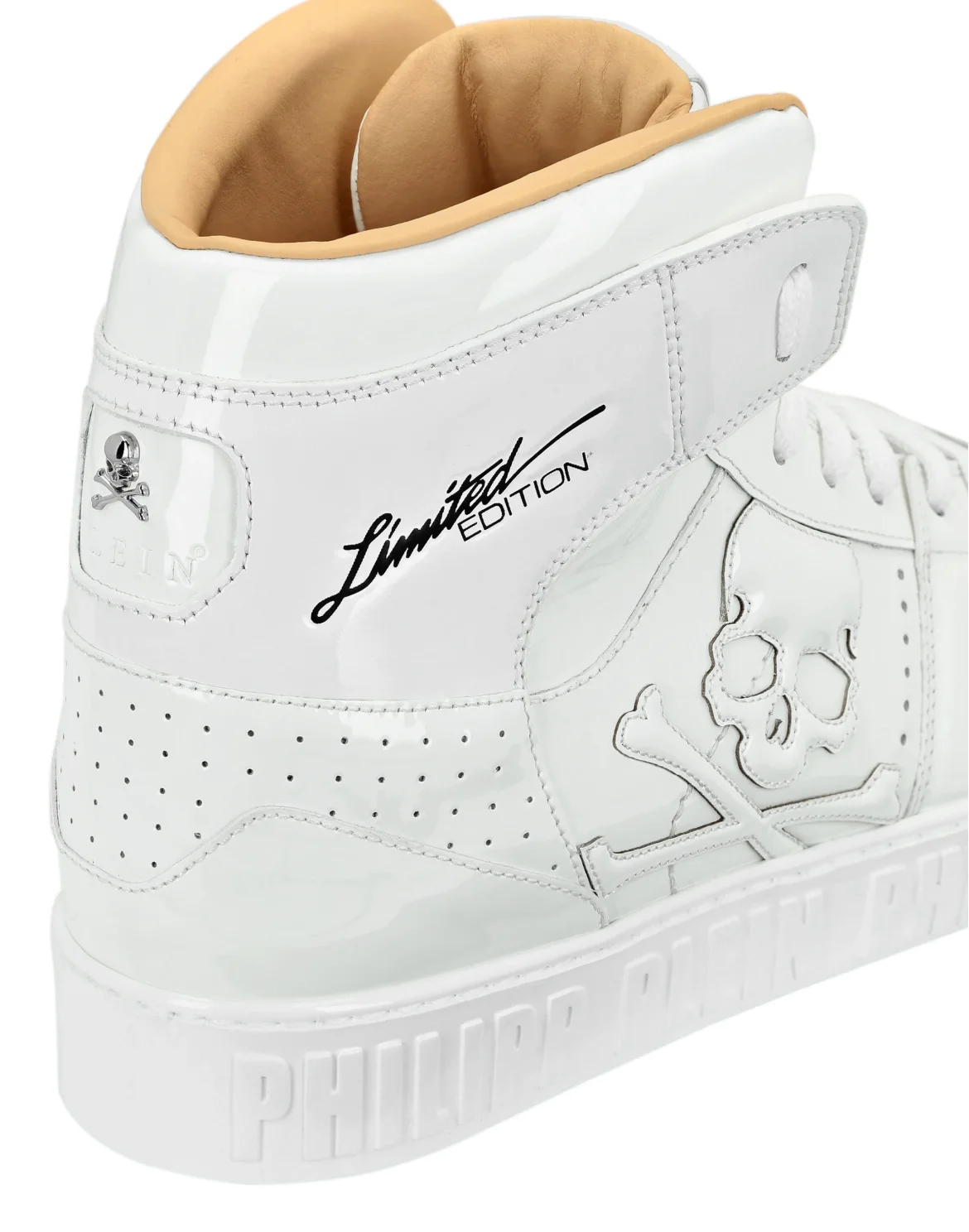 HI-TOP SNEAKERS NOTORIOUS PATENT SKULL, цвет: Белый