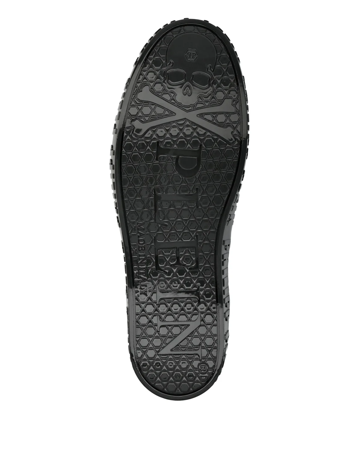 HI-TOP SNEAKERS NOTORIOUS PATENT SKULL, цвет: Черный