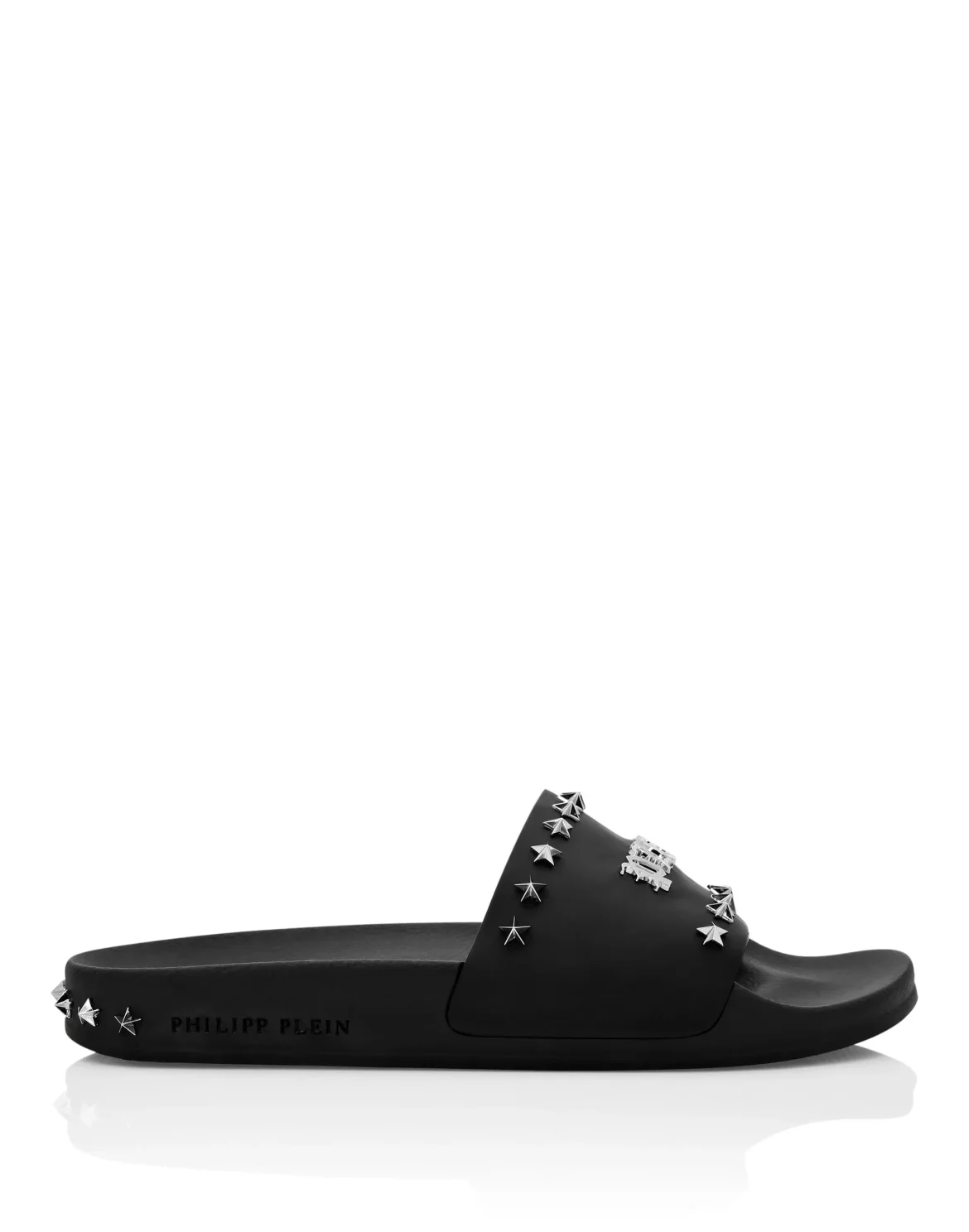 Flat gummy sandals Gothic Plein, цвет: Черный