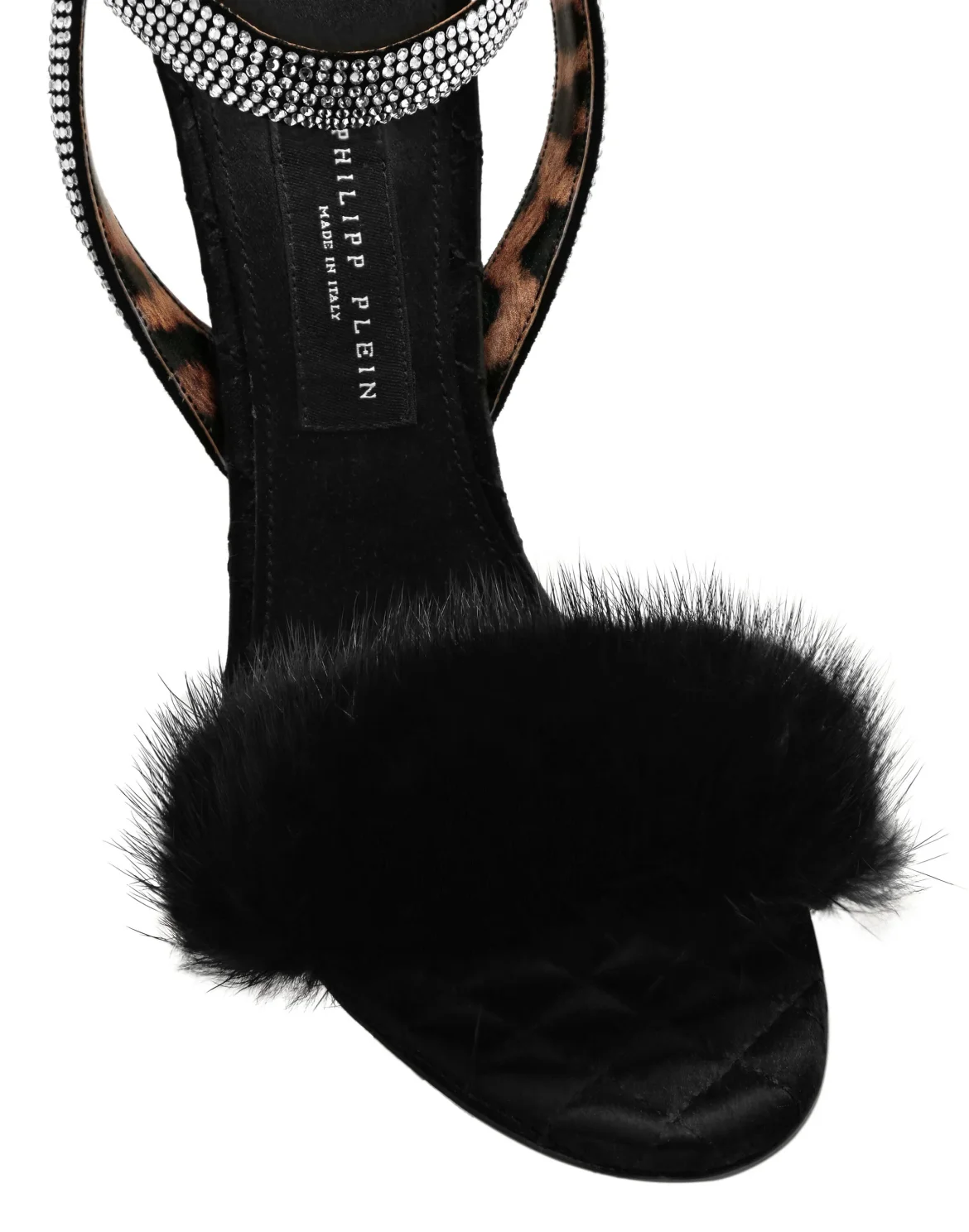 Sandals High Heels Crystal, цвет: Черный