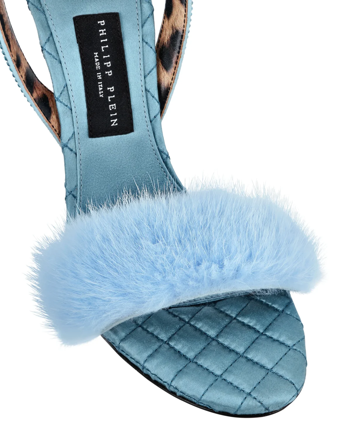 Sandals High Heels Crystal, цвет: Голубой
