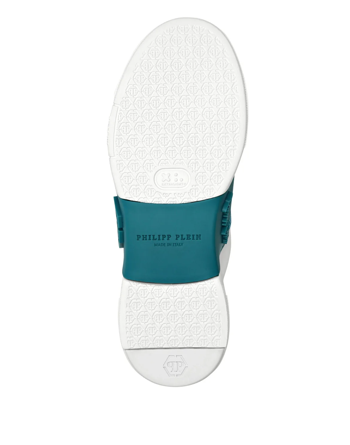 LO-TOP SNEAKERS PHANTOM KICK$ LEATHER HEXAGON WITH Crystals, цвет: Голубой