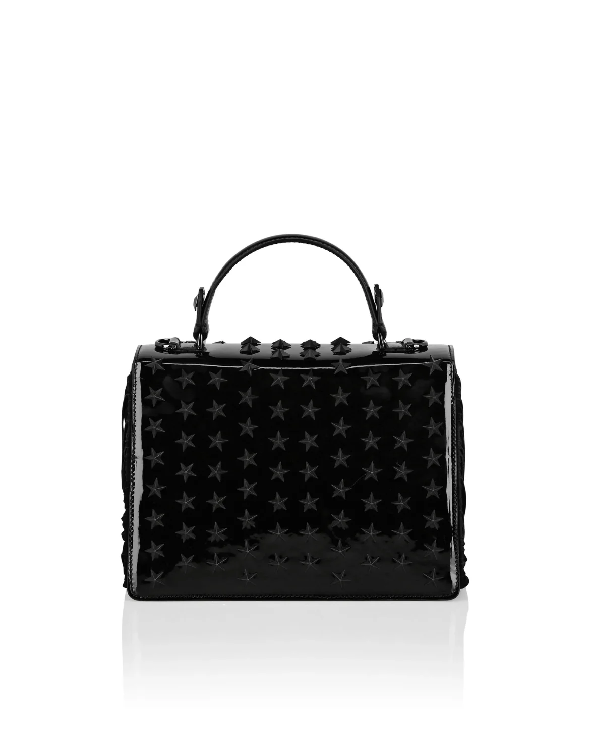 Medium Handle Bag Superheroine STARS, цвет: Черный