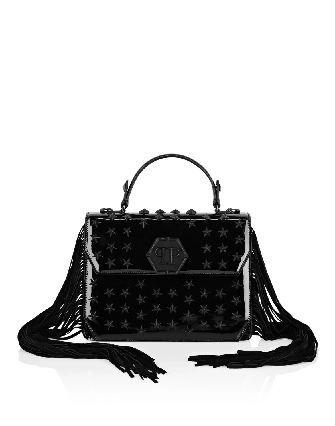 Medium Handle Bag Superheroine STARS, цвет: Черный