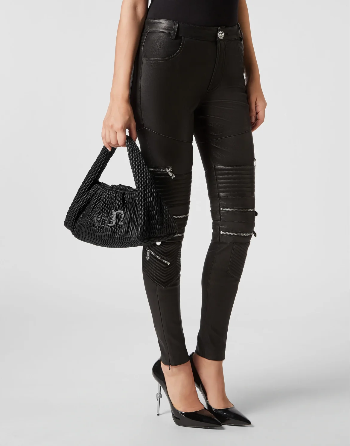 Slalom Small Shoulder Bag Gothic Plein, цвет: Черный