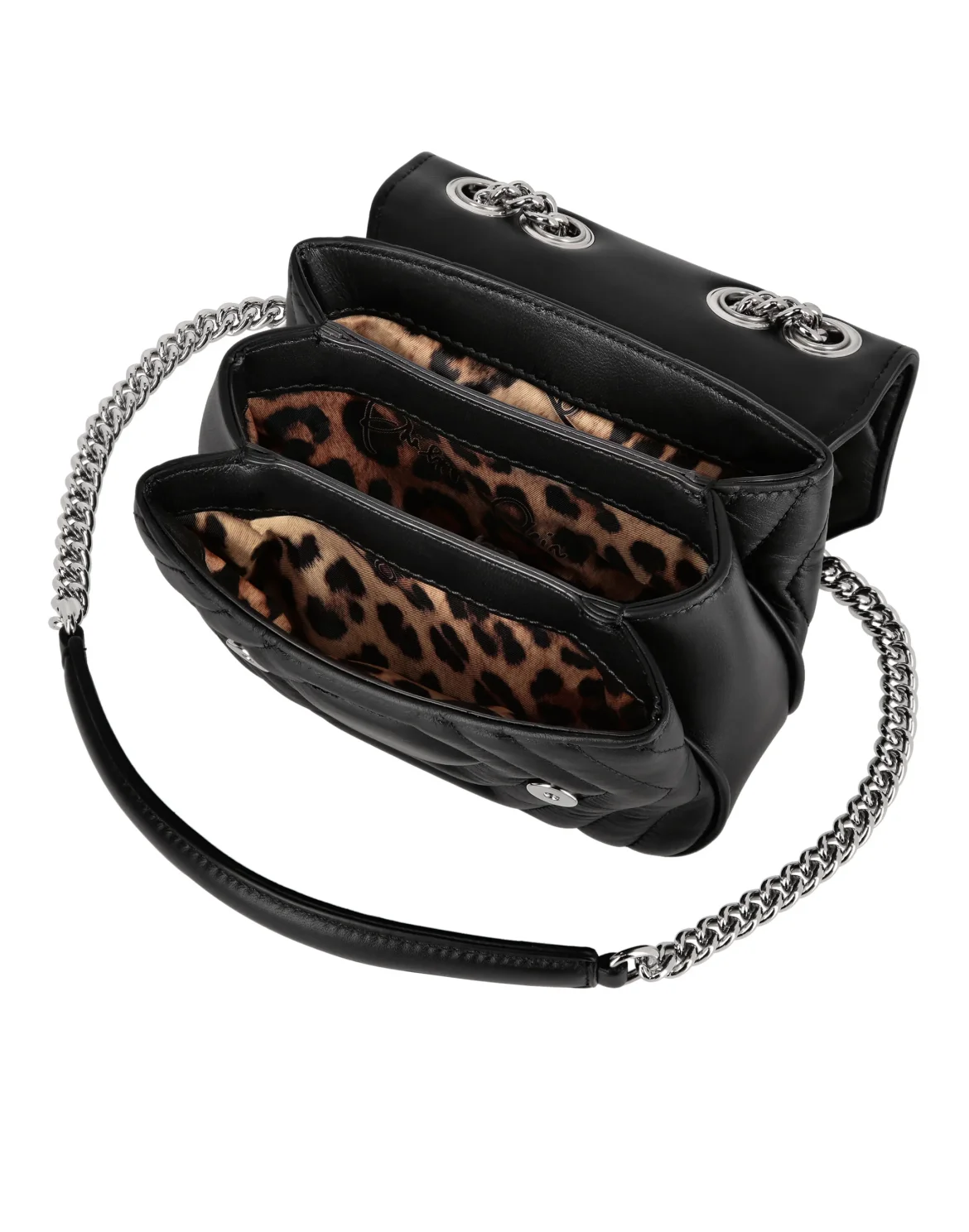 Nappa Small Shoulder Bag Hexagon, цвет: Черный