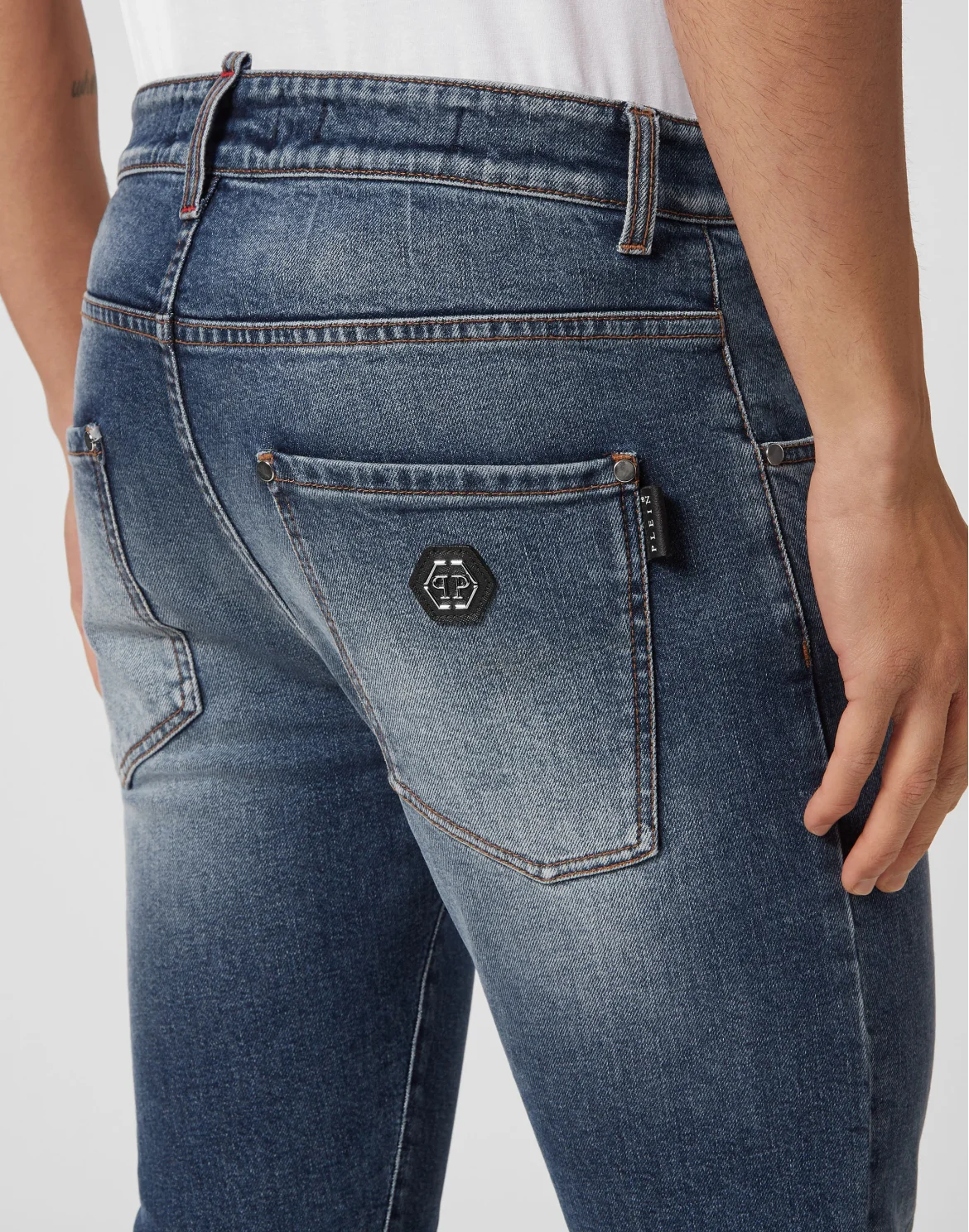 Denim Trousers Skinny Fit, цвет: Синий