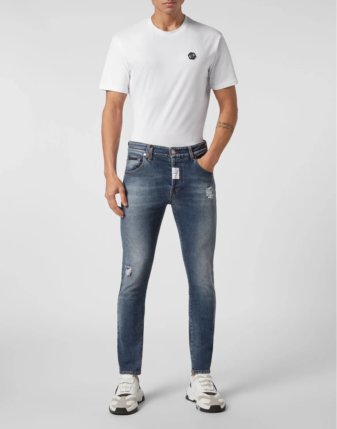 Denim Trousers Skinny Fit, цвет: Синий