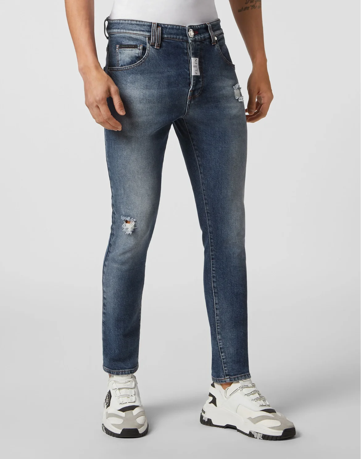 Denim Trousers Skinny Fit, цвет: Синий