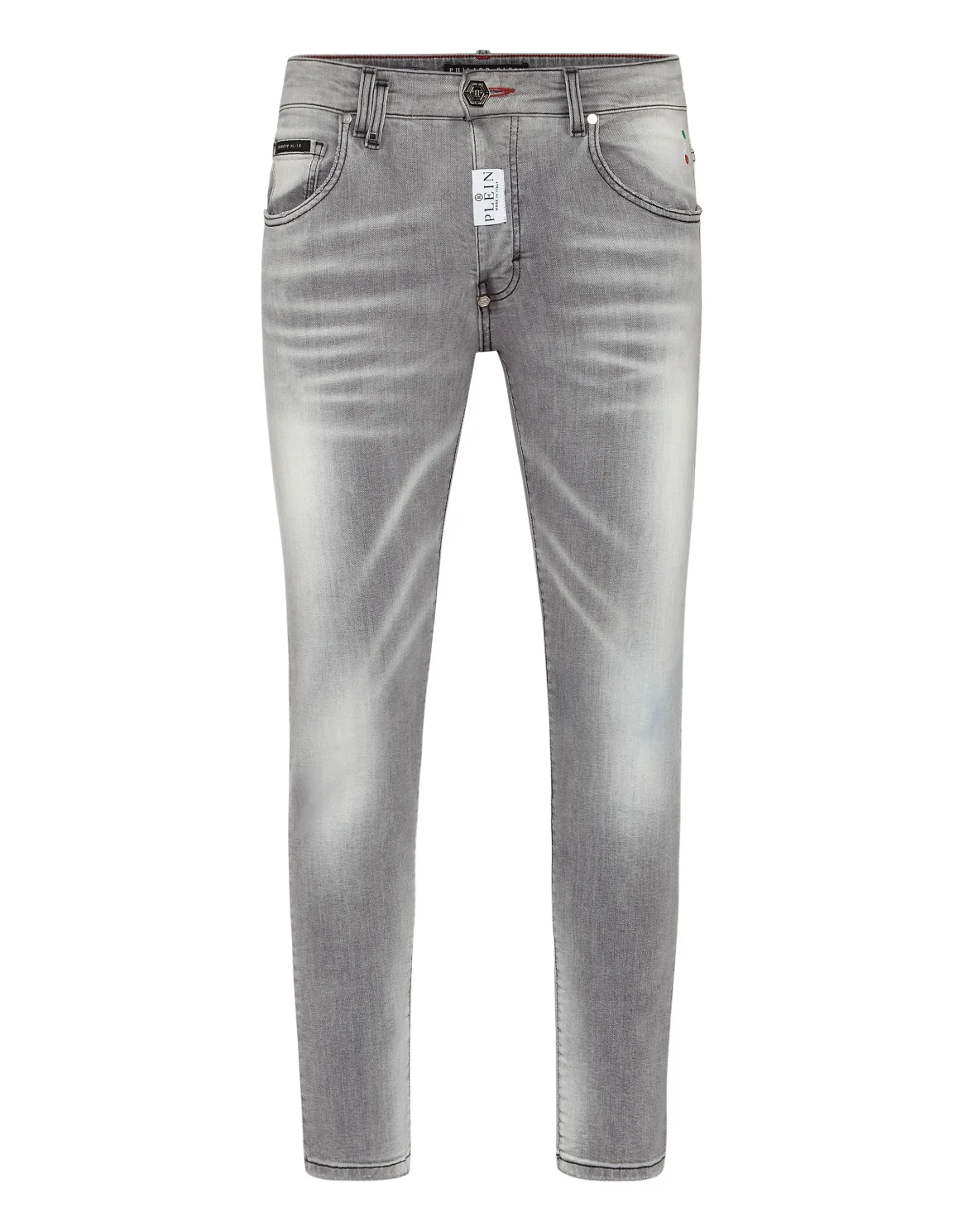 Denim Trousers Skinny Fit, цвет: Серый
