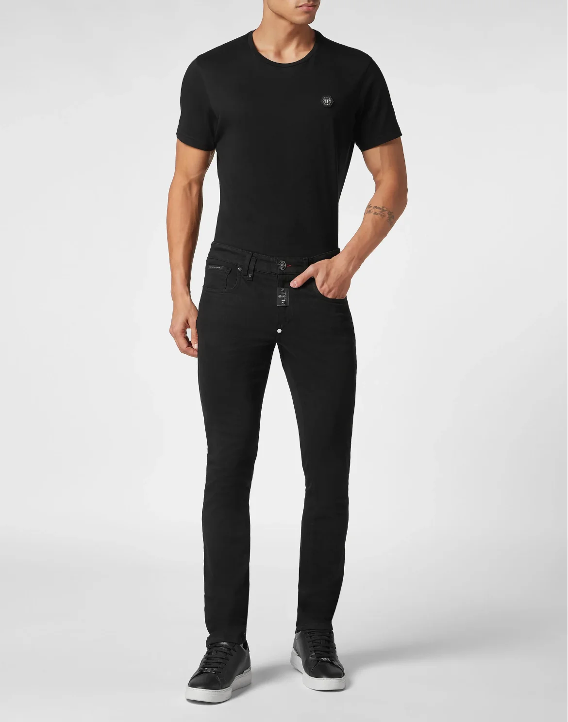 Denim Trousers Super Fit, цвет: Черный