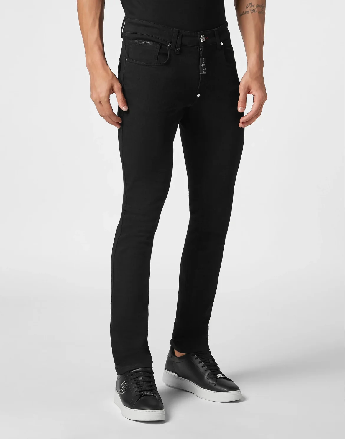 Denim Trousers Super Fit, цвет: Черный