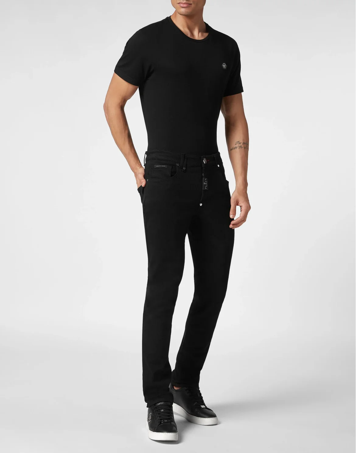Denim Trousers Super Straight Cut, цвет: Черный