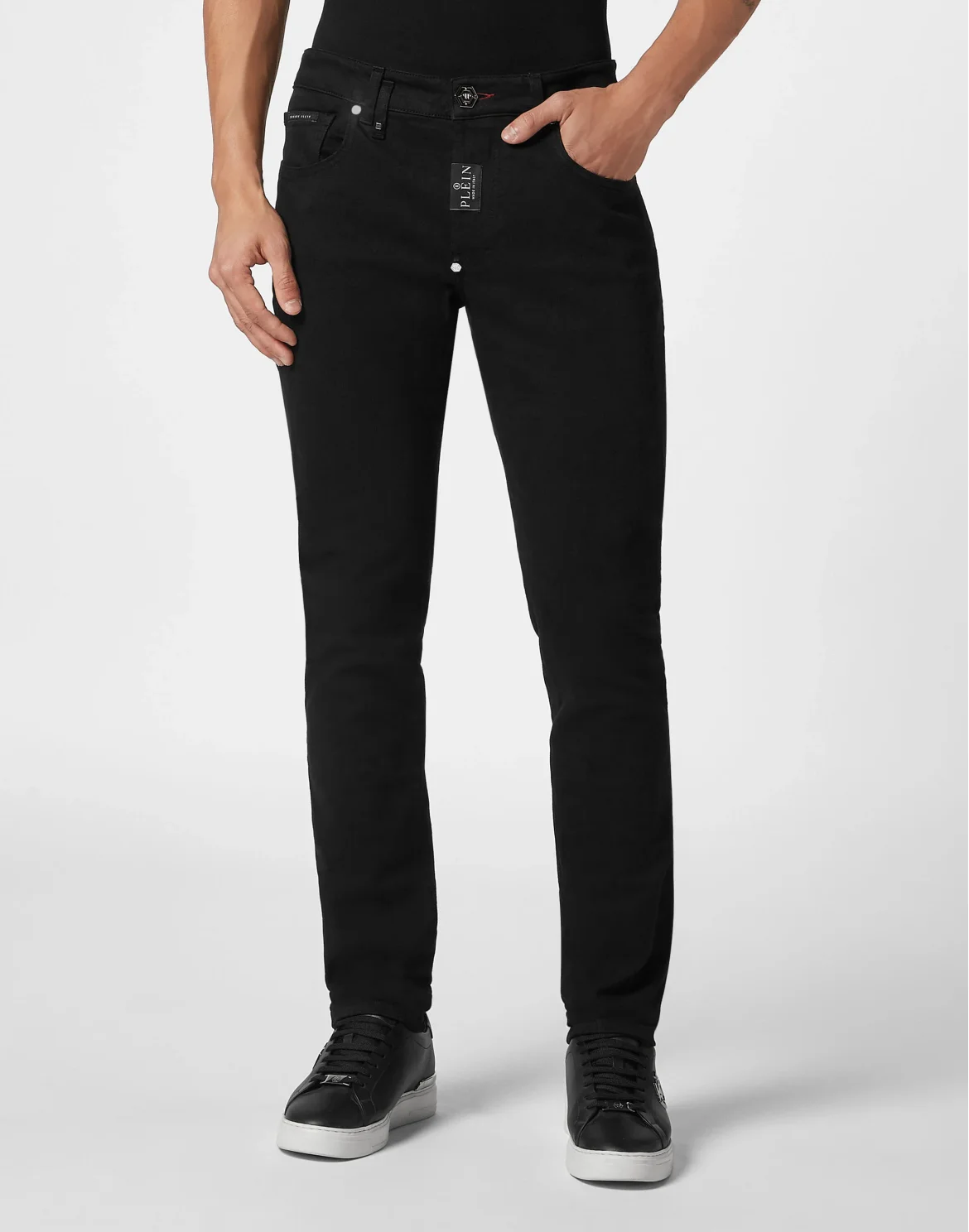 Denim Trousers Super Straight Cut, цвет: Черный