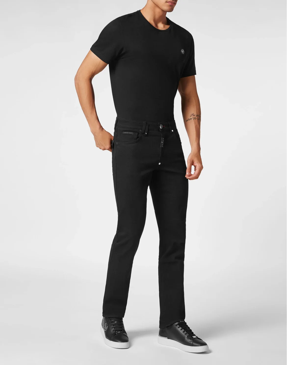 Denim Trousers Straight Supreme, цвет: Черный