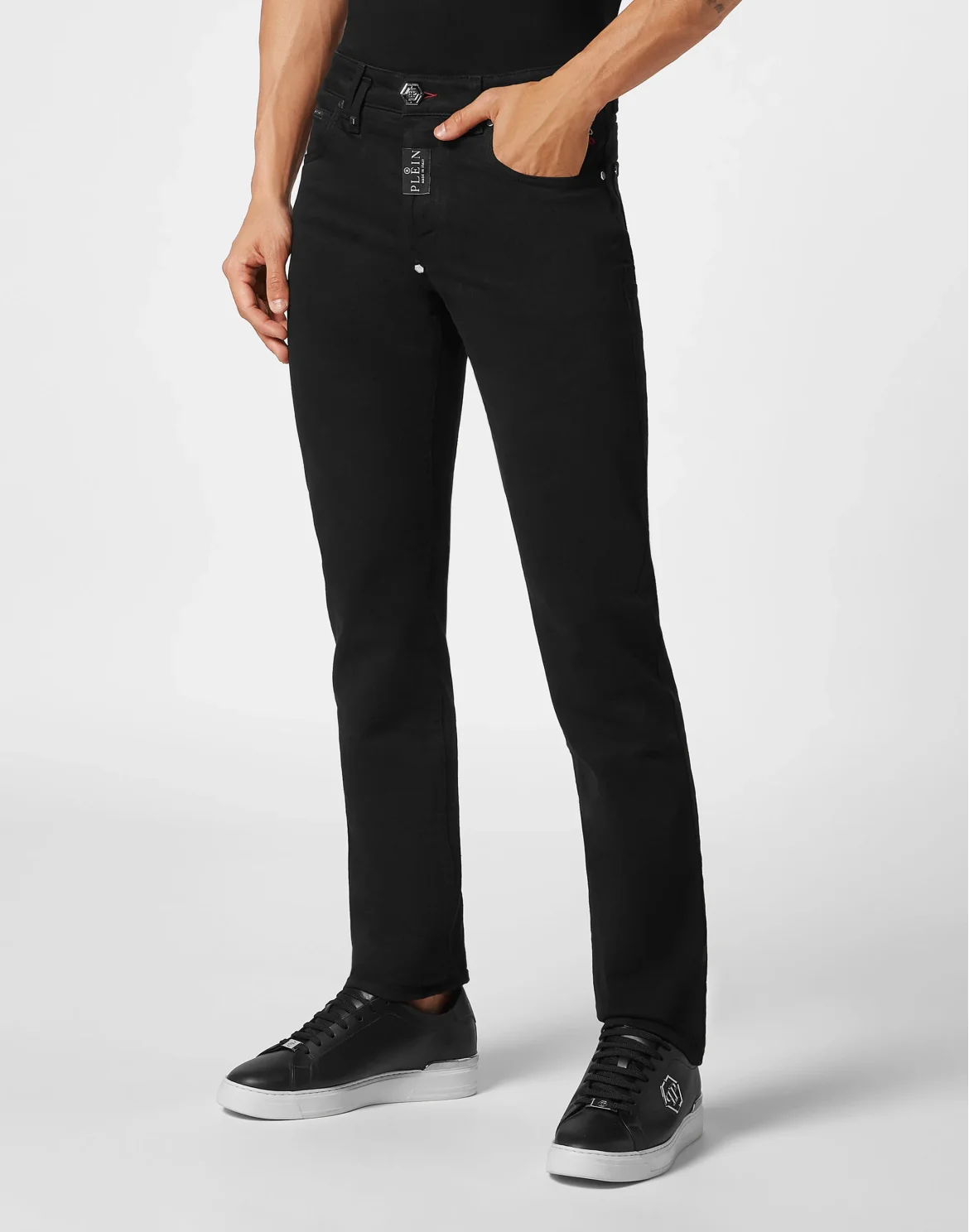 Denim Trousers Straight Supreme, цвет: Черный