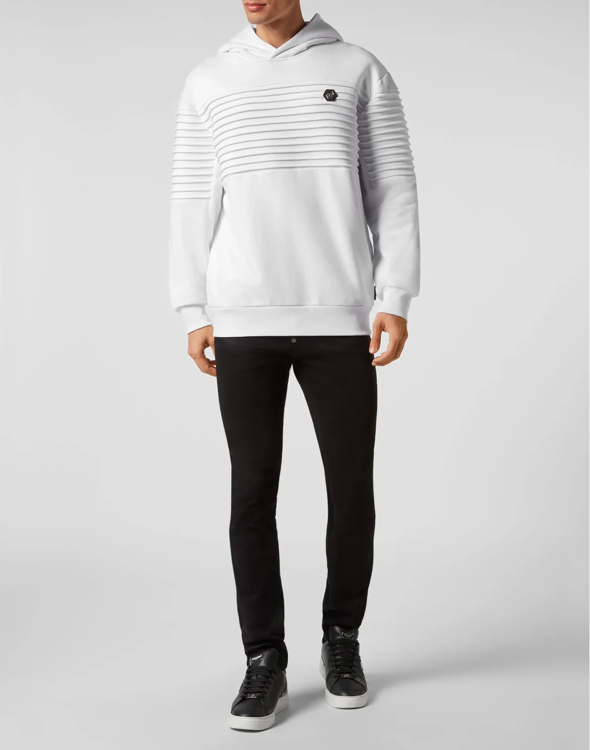 Hoodie sweatshirt Gothic Plein, цвет: Белый