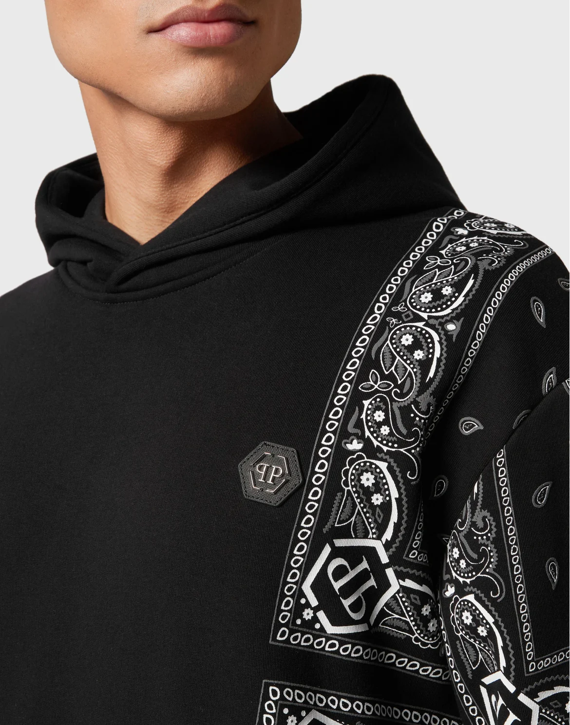 Hoodie sweatshirt Paisley Bandana, цвет: Черный
