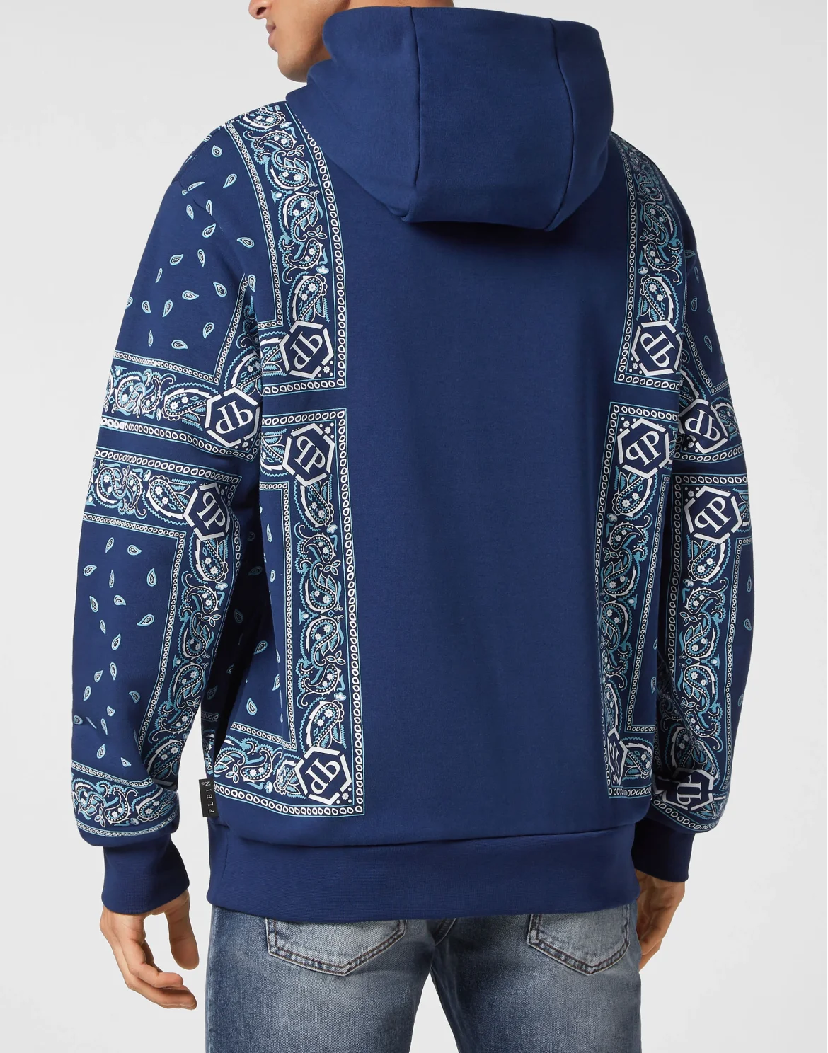 Hoodie sweatshirt Paisley Bandana, цвет: Синий