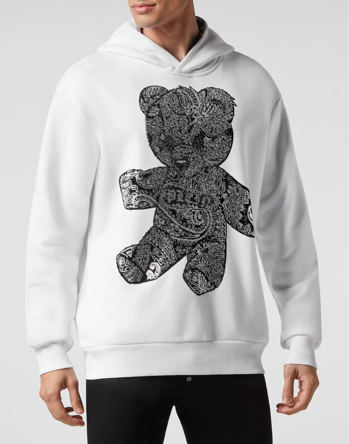 Hoodie sweatshirt Paisley Teddy Bear, цвет: Белый