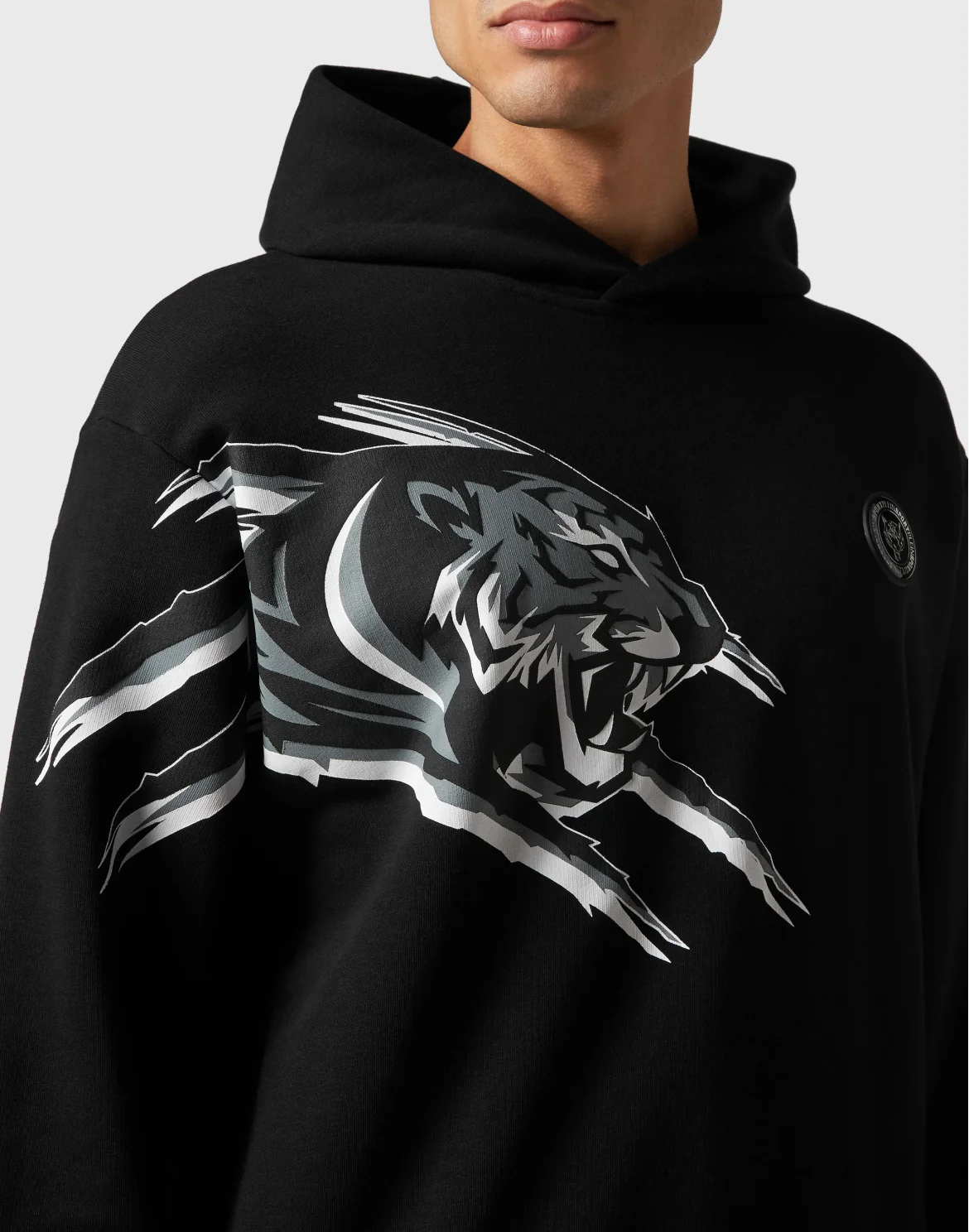 Hoodie Sweatshirt Tiger, цвет: Черный