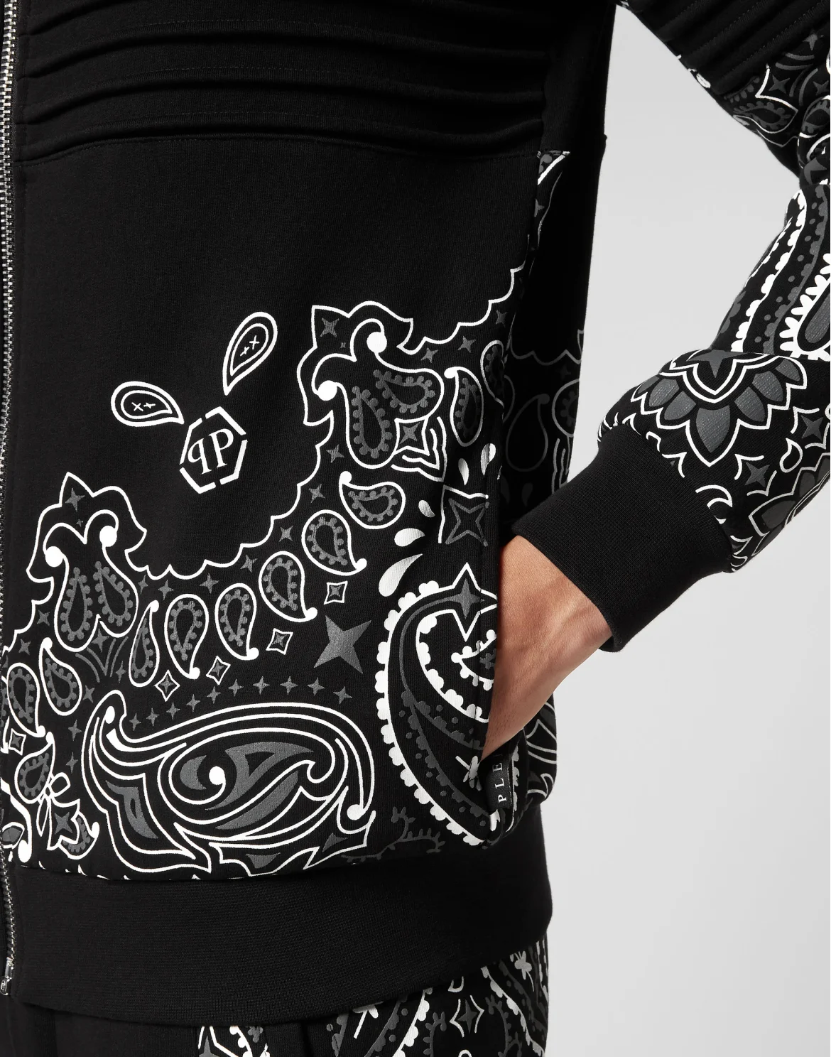 Jogging Jacket Paisley Bandana, цвет: Черный