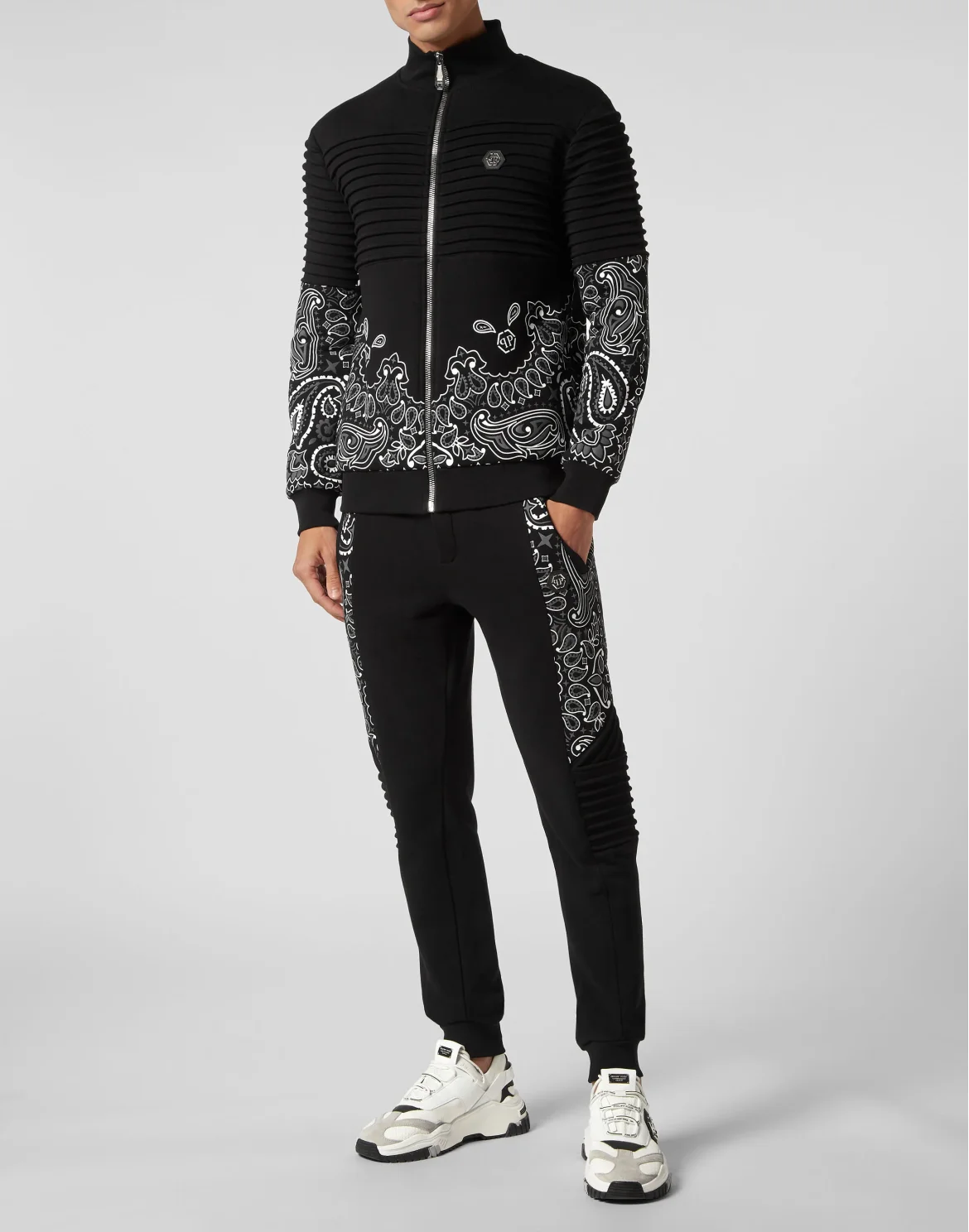 Jogging Jacket Paisley Bandana, цвет: Черный