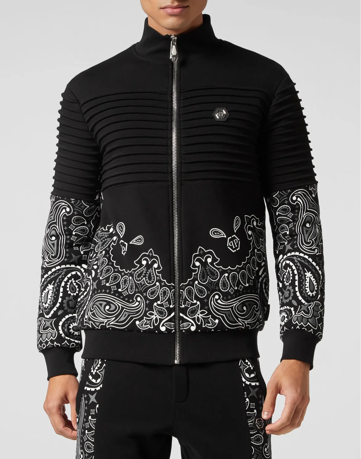 Jogging Jacket Paisley Bandana, цвет: Черный