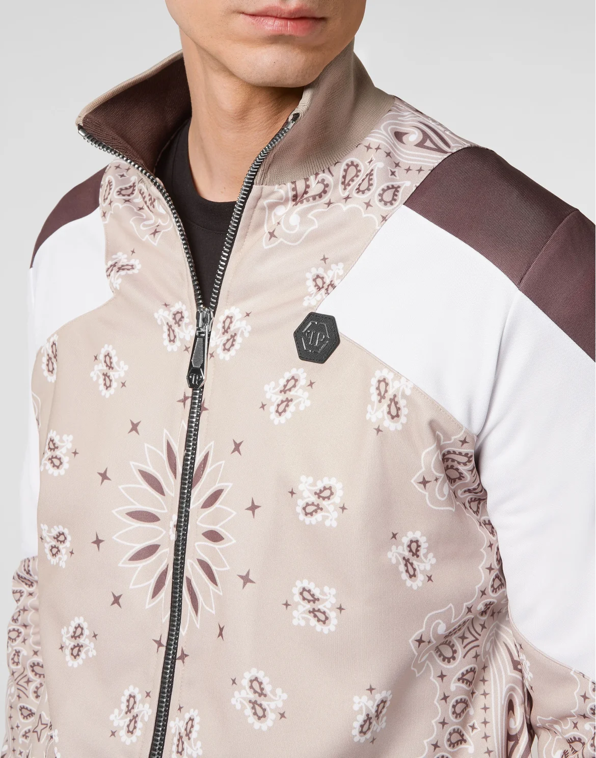 Jogging Tracksuit: Top/Trousers Paisley Foulard, цвет: Бежевый