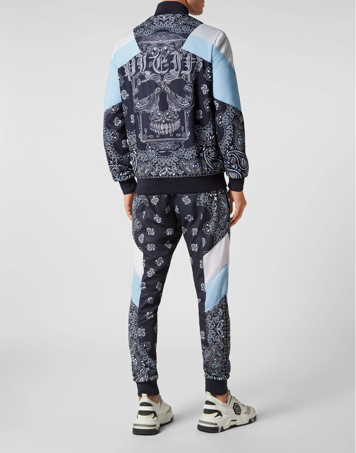 Jogging Tracksuit: Top/Trousers Paisley Foulard, цвет: Синий