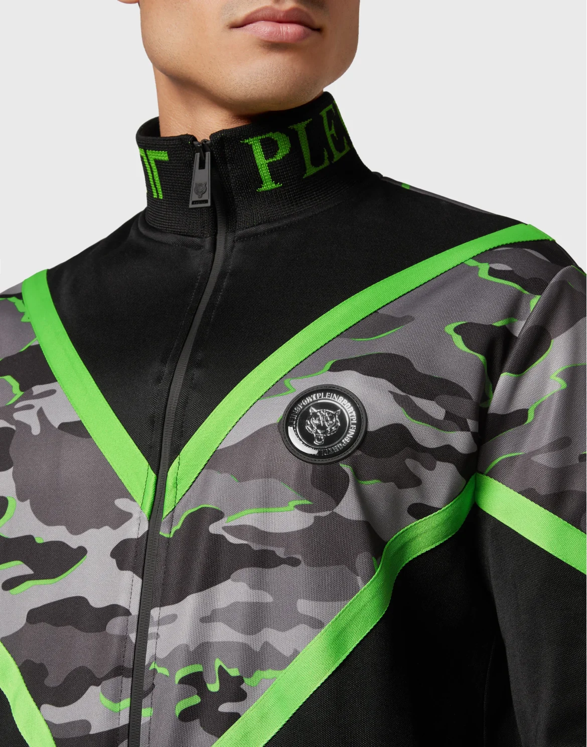 Jogging Tracksuit: Top/Trousers Neon Amazon Edition (Camouflage), цвет: Зеленый