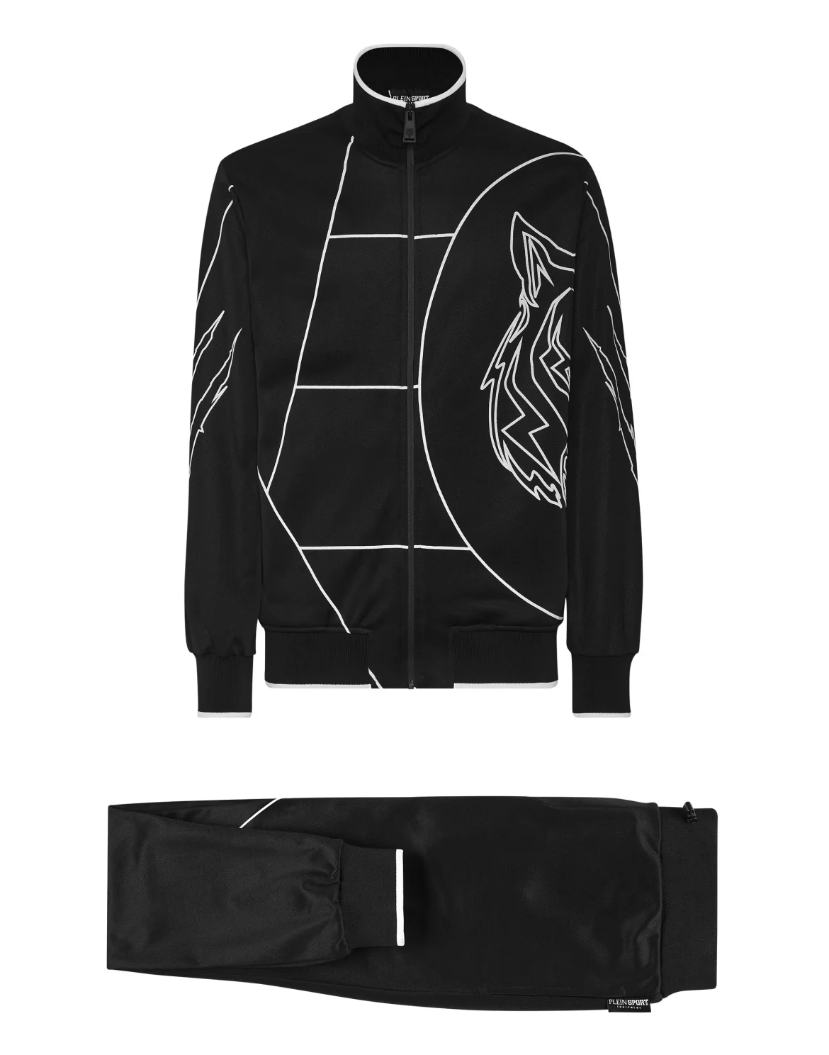 Jogging Tracksuit: Top/Trousers Tiger Court Edition, цвет: Черный