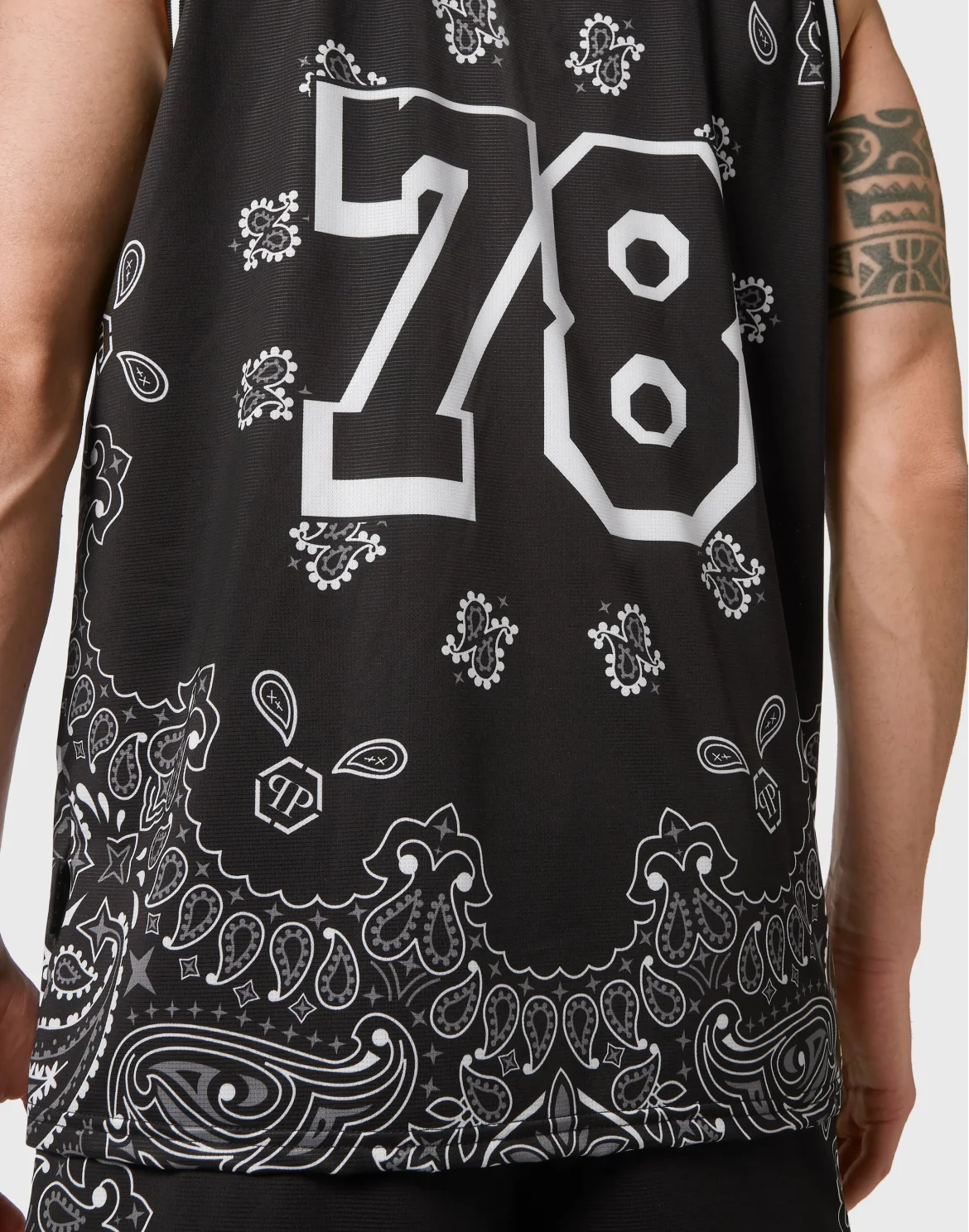 Basketball Jogging Tracksuit: Top/Shorts Paisley Bandana, цвет: Черный