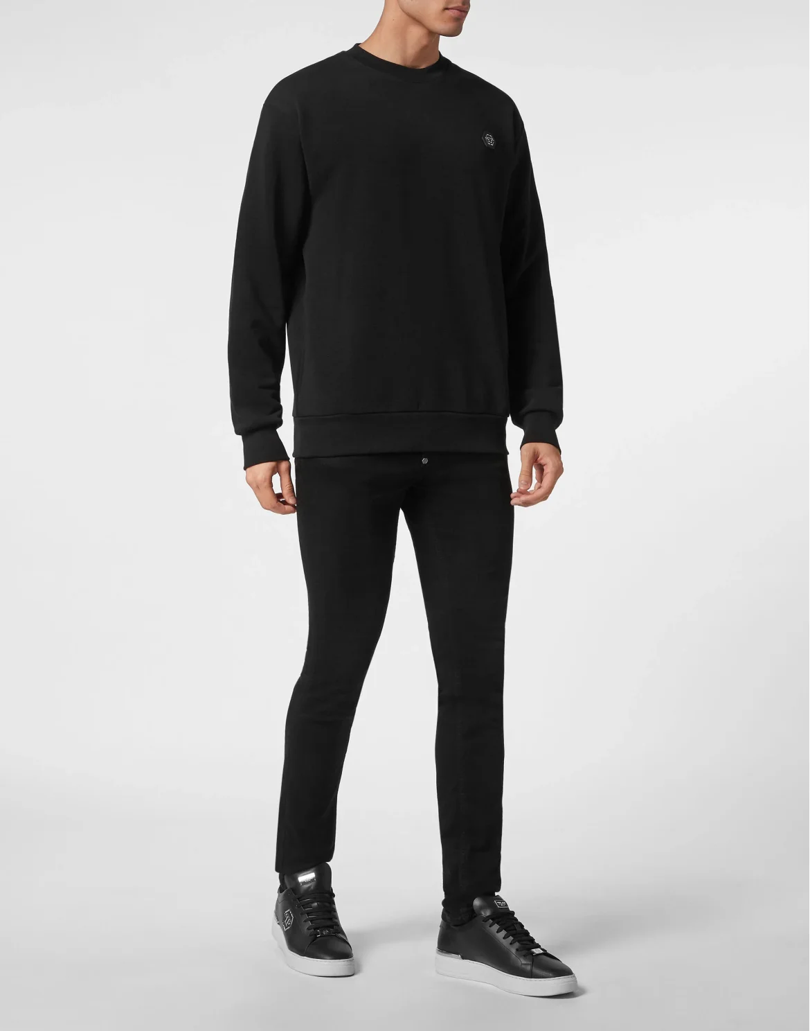 Sweatshirt LS Hexagon, цвет: Черный